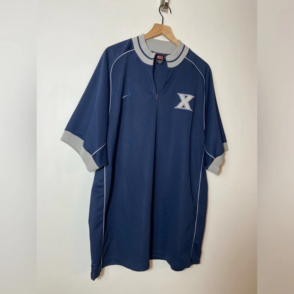 Vintage Xavier University Nike Basketball Warm Up Shooting Shirt XL NCAA